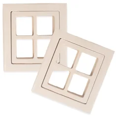 PlayBox: Дървен прозорец комплект 2бр 8x8,5см