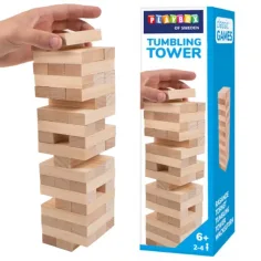 PlayBox: Дървено Jenga умствена игра