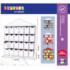 PlayBox: DIY адвентен календар 24 отделения 44,5x39x9,5 см