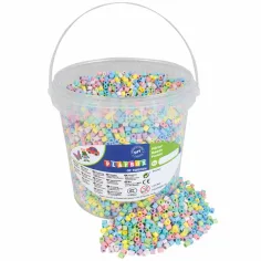 PlayBox: комплект за 5mm MIDI перлени мъниста в пастелни цветове в кофа 10,000бр.