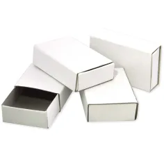 PlayBox: Натурално бяло оцветяемо кибритено кутийка 55x35x15mm 50бр. опаковка