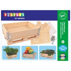 PlayBox: Палетна кутия от дърво 18x28x8,65cm
