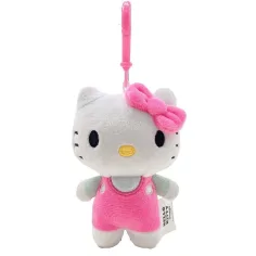 Плюшено ключодържателче Hello Kitty, 12 см - розово