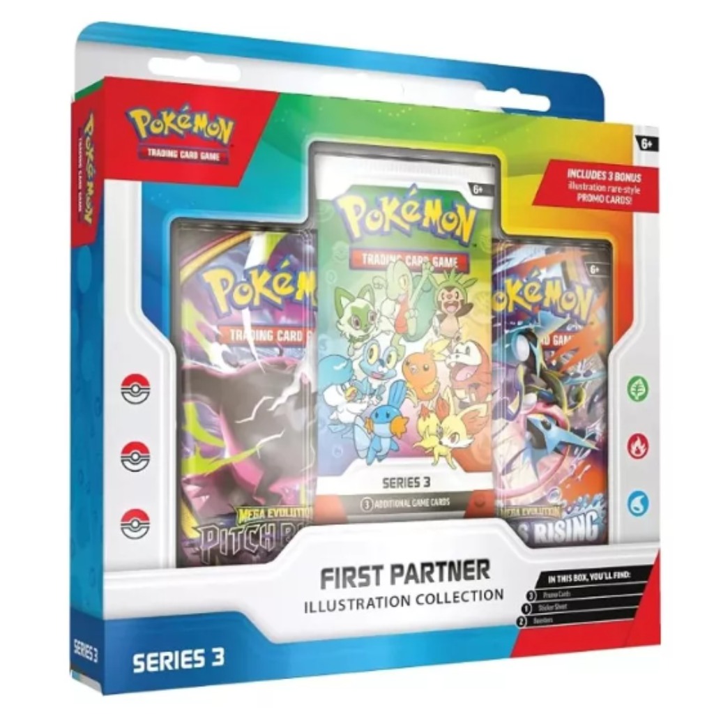 Pokémon TCG Първи партньори илюстративна колекция – Серия 3 колекционерски пакет
