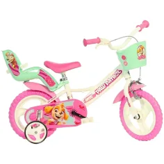 Полиция на лапите бял-розов велосипед 12-ти размер - Dino Bikes велосипед