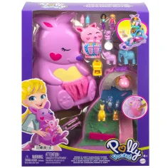 Polly Pocket Кенгурска чанта с животни - Mattel