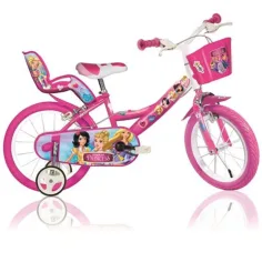 Принцеса розов детски велосипед 14-ти размер - Dino Bikes велосипед