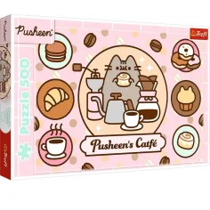 Pusheen котка в кафенето 500 части пъзел - Trefl