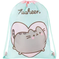 Pusheen мента спортна чанта, спортна чанта 34x43см