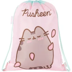 Pusheen розов спортен сак, спортна чанта 34x43см