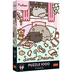 Pusheen сладки сънища 1000 части Примум плюс качествен пъзел - Trefl