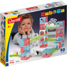 Quercetti: Cuboga 70 бр. топчеста писта комплект за строене