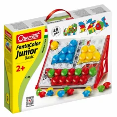 Quercetti: Junior мозайка с щифтчета комплект- Кораб 48бр.