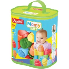 Quercetti: Momy Soft 28 бр. меки строителни блокчета