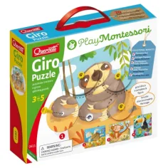 Quercetti: Montessori Giro 4бр. животински пъзел комплект