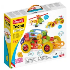 Quercetti: Tecno Jumbo превозни средства комплект за строителни игри 76бр
