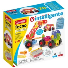 Quercetti: Tecno Jumbo строителни машини комплект 84 части изображение 5