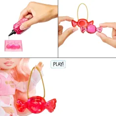 Rainbow Crystal Bella модна кукла направи си сам с аксесоари изображение 3
