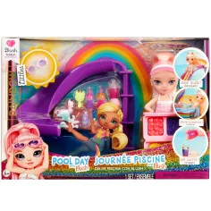 Rainbow High: Игрална комплектация с басейн и кукла Blush Parker