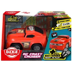 RC Crazy Cruiser дистанционно управление състезателен автомобил 2,4 GHz – червен - Dickie Toys