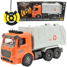 RC Дистанционно управление ECO селективен контейнер за отпадъци с светлинни ефекти 1/14 мащаб 27MHz 30см