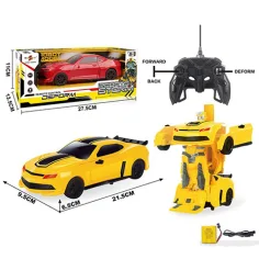 RC дистанционно управляван Camaro спортен автомобил, който се трансформира в робот 1/16 мащаб