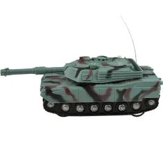 RC дистанционно управляван камуфлажен танк M1 Abrams със светлина и звук, мащаб 1/32, 22см изображение 2