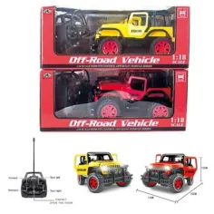 RC Jeep Wrangler дистанционно управление всъдеход в две цветови вариации 1/18