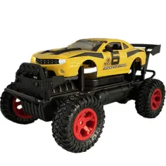 RC Off-Road дистанционно жълто Camaro с светлина 27 MHz 29cm 1/14 мащаб изображение 3