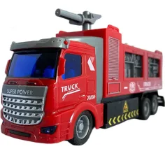 RC Дистанционно управлявана пожарна кола със светлинни ефекти, мащаб 1/48, 19 см изображение 4