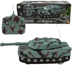 RC Радиоуправляем танк M1 Abrams с светом и звуком в масштабе 1/32 22 см