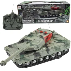 RC Радиоуправляем танк M1 Abrams с светом и звуковыми эффектами 1/32 мащаб 22см