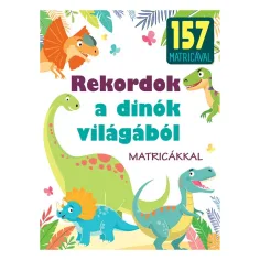 Рекорди от света на динозаврите образователна книга с стикери
