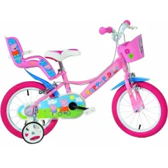 Розов детски велосипед Peppa Pig размер 16 - велосипед Dino Bikes