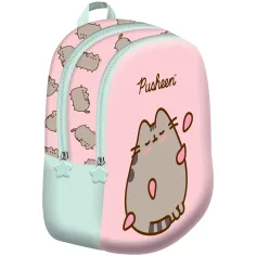 Розова раница за детска градина Pusheen 28x23x13cm