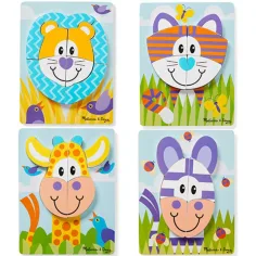 Сафари дървен гигантски пъзел - Melissa & Doug изображение 2