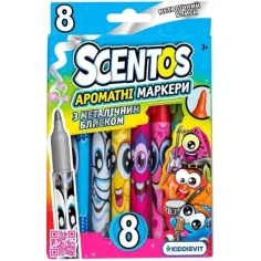 Scentos ароматни металически 8бр. флумастери комплект