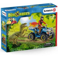 Schleich: Бягство с квадроцикл от Велосираптор (41466) изображение 1