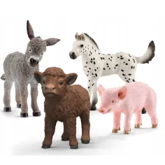 Schleich: Farm World Ферма бебешки животни фигура – комплект от 4 бр. (42740) изображение 2
