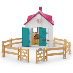 Schleich: Horse Club - Разгъваща се конюшня с коне комплект за игра (42703) изображение 4