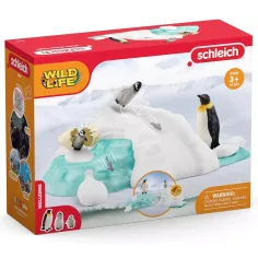 Schleich: Wild Life - Семейна забава с фигури на пингвини (42661)