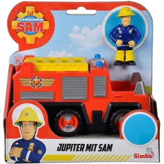 Сем пожарникът: Джупитер пожарна кола с фигурка - Simba Toys