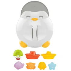 Щастлив свят: Пингвинска водна игра с морски животни изображение 2