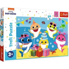 Щастливо семейство Baby Shark 24 части Maxi пъзел - Trefl