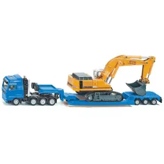 SIKU MAN тежкотоварен автомобил с Liebherr багер 1/87