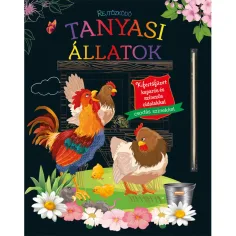 Скрити селски животни - Оцветяваща книжка с изтриване и оцветяване
