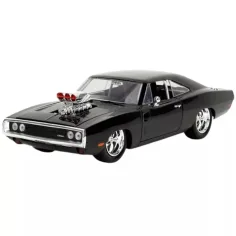 Смъртоносен ход: 1970 Dodge Charger метален автомобилен модел с фигура на Дом 1/24 - Simba Toys изображение 2