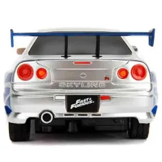 Бързи и яростни: RC Brian's Nissan Skyline GT-R (BNR35) дистанционно управлявана кола 1/24 - Simba Toys изображение 5