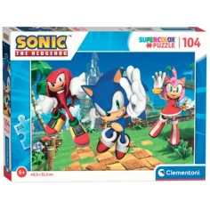 Sonic 104-частов Супер Цветен Пъзел - Clementoni