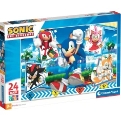 Sonic 24 части maxi суперцветно пъзел - Clementoni